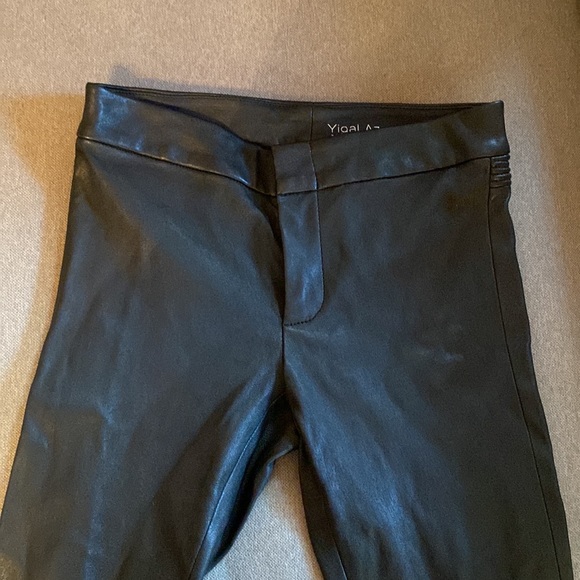 Yigal Azrouel Pants - Yigal Azrouel Leather Pants - Black Size 0 13”W x 36”L - Mint